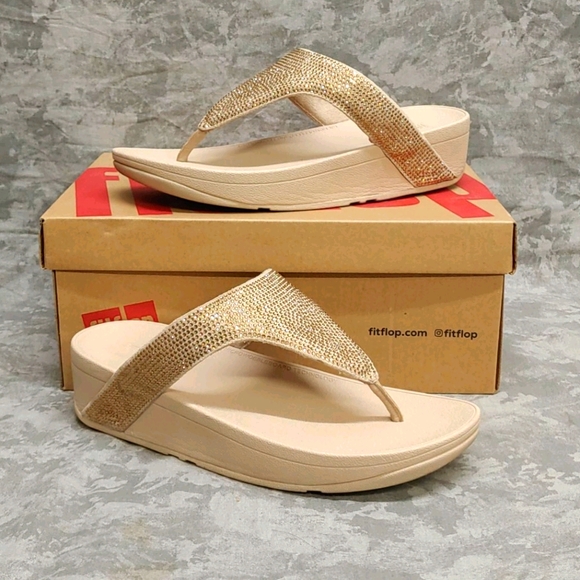 gold fitflops size 7